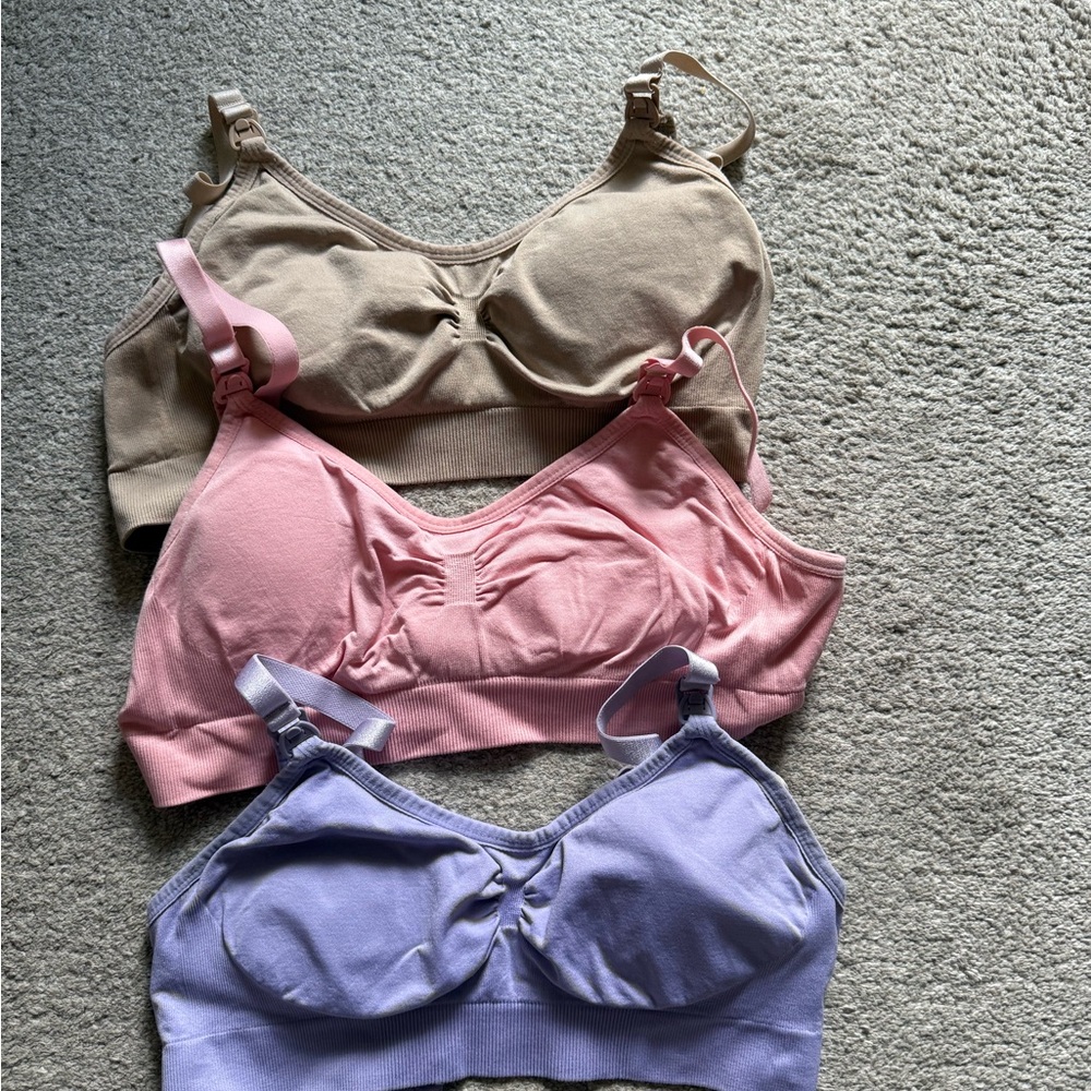 Women's Intimates Set - Pink, Tan, and Purple Bras